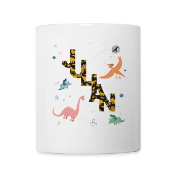 JULIAN - Schöner Jungen Name mit Dinosaurier - Tasse - Weiß - Vorne