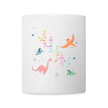 JULIAN - Schöner Jungen Name mit Dinosaurier - Tasse - Weiß - Vorne