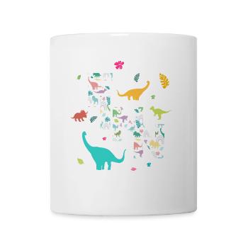 FINN - Schöner Jungen Name mit Dinosaurier - Tasse - Weiß - Vorne
