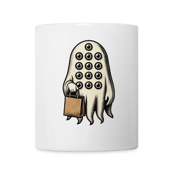 Gespenstische Party Lustiges Halloween Streetwear - Tasse - Weiß - Vorne