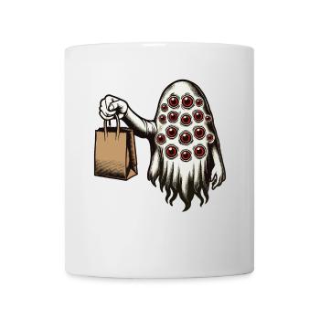 Gespenstische Party Trick Or Treat Halloween - Tasse - Weiß - Vorne