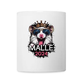 Malle 2024 Hamster de fête - Mug blanc - blanc - Devant