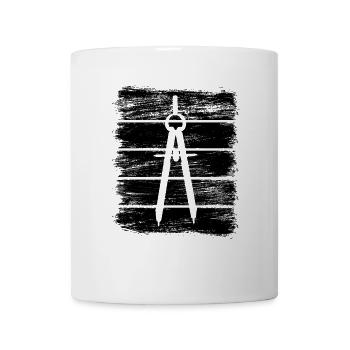 Architektur Zirkel - Tasse - Weiß - Vorne