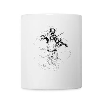 Violinist Sketch - Mug - white - Front