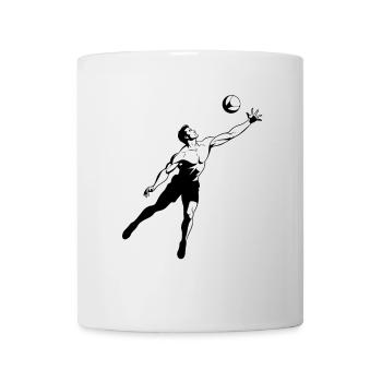 Joueurs de volley-ball - Mug blanc - blanc - Devant