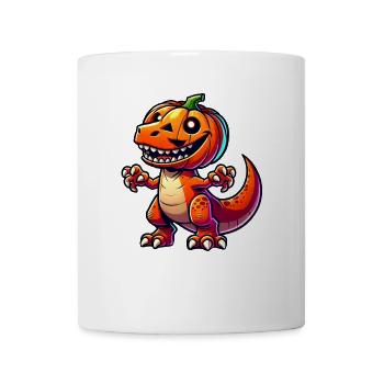 Drôle Halloween T-Rex Dinosaure Bande dessinée - Mug blanc - blanc - Devant