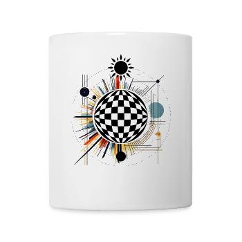 Color explosion ring design - Mug - white - Front