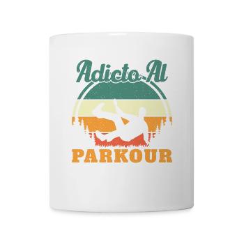 Parkour Junkie Retro Freerun Sport - Tasse - Weiß - Vorne
