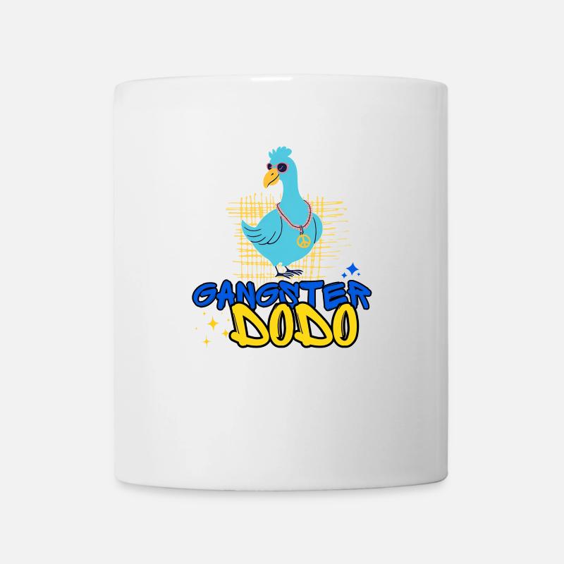 Gangster Dodo witziger Comicstil - Tasse - Weiß