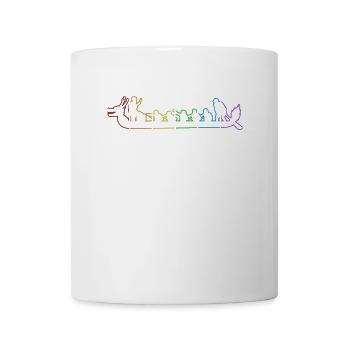 Dragon Boat LGBT Rainbow Paddler Drummer Team - Mug - white - Front