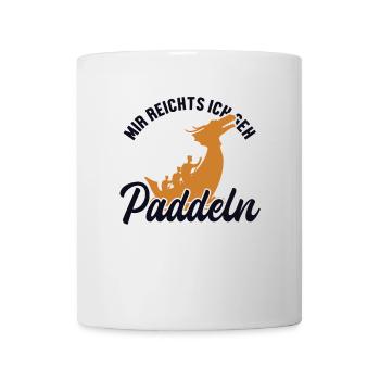 Mir reichts ich geh Paddeln Tambour Équipe Paddler - Mug blanc - blanc - Devant