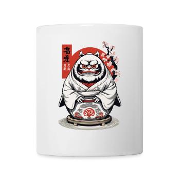 Japanese Daruma Aesthetic Yokai Vintage - Mug - white - Front