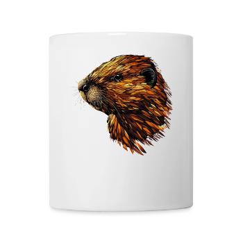 Beaver Motif Beaver Whisperer Rodents Cute Beaver - Mug - white - Front