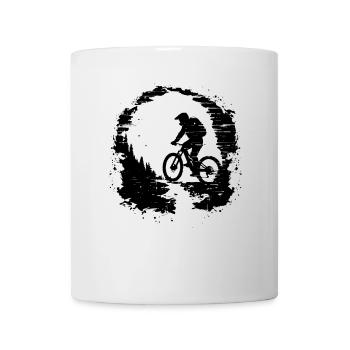 Mountainbiken - Tasse - Weiß - Vorne