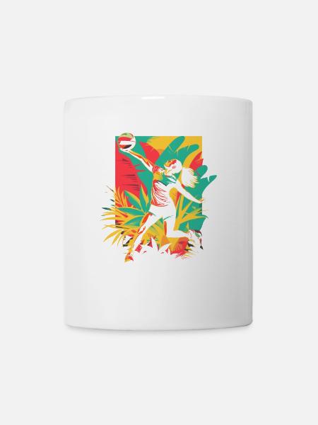 Joueur de volley-ball - Mug blanc - blanc