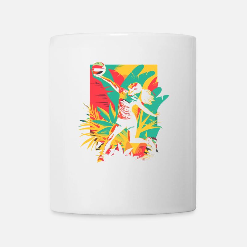 Joueur de volley-ball - Mug blanc - blanc