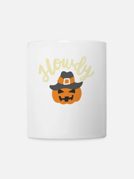 Kürbis Halloweenkostüm - Tasse - Weiß