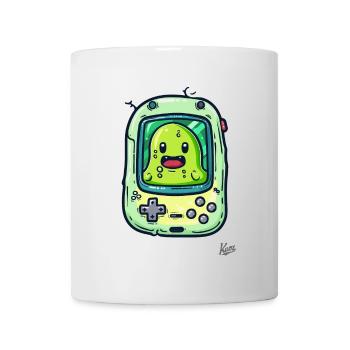 Console de jeu et lecteur de blob vert - Mug blanc - blanc - Devant