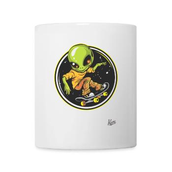 Extraterrestre du skateboard - Mug blanc - blanc - Devant