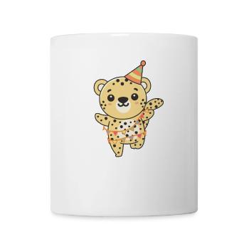 Léopard Anniversaire pour les enfants Un anniversaire - Mug blanc - blanc - Devant