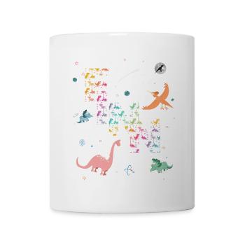 FINN - Schöner Jungen Name mit Dinosaurier - Tasse - Weiß - Vorne