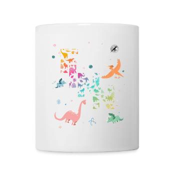 FINN - Schöner Jungen Name mit Dinosaurier - Tasse - Weiß - Vorne