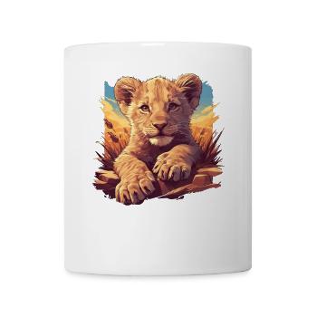 Lion Löwen Löwe - Tasse - Weiß - Vorne