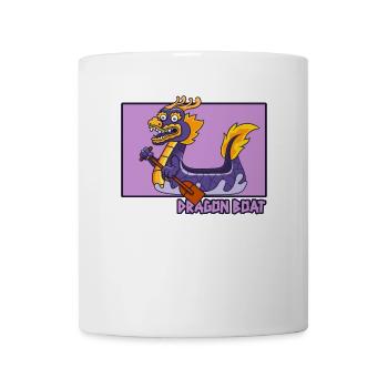Dragon Boat Doodle Équipe de tambours chinois Hanzi - Mug blanc - blanc - Devant