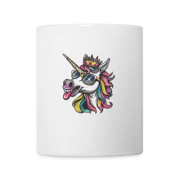Licorne Bande dessinée Drôle Fête - Mug blanc - blanc - Devant