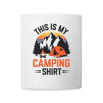 C’est mon t-shirt de camping 3 x5400 - Mug blanc - blanc - Devant