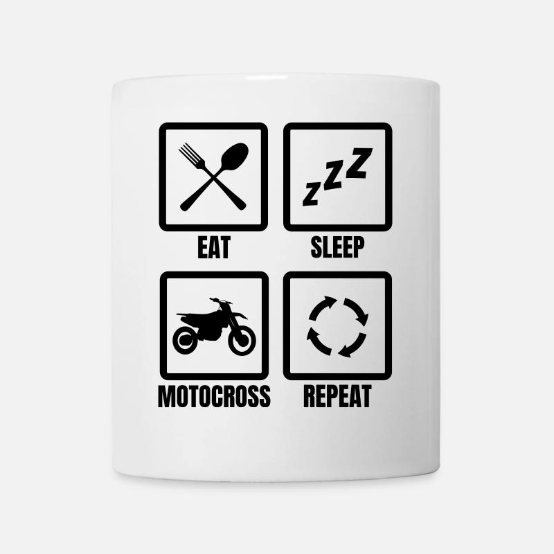 Dicton du motocross - Mug blanc - blanc