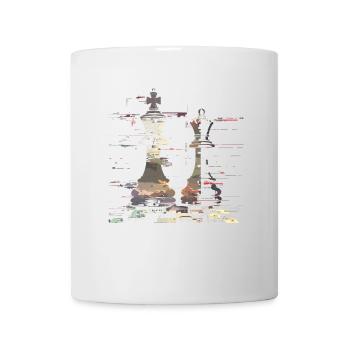 Chess Queen and King Graphic - Mug - white - Front