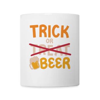Süßes oder Saures Halloween Bier trinken - Tasse - Weiß - Vorne