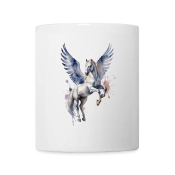 Majestätisches Pegasus-Aquarell - Mythologisches Pferd - Tasse - Weiß - Vorne