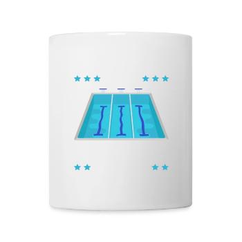 Nettoyeur de piscine Restez calme Le gars de la piscine est là - Mug blanc - blanc - Devant