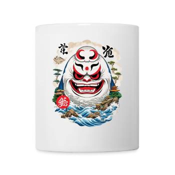 Japonais Daruma Esthétique Yokai Streetwear - Mug blanc - blanc - Devant