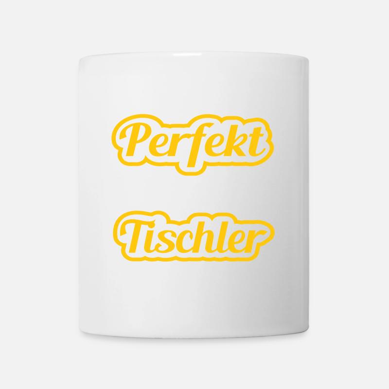 Ich bin nicht perfekt - als als Tischler nah dran - Tasse - Weiß
