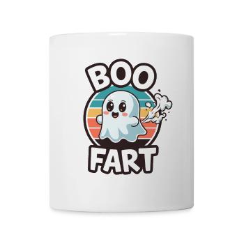 Lustiger Geist furzt – Halloween Spaß - Tasse - Weiß - Vorne