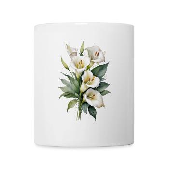 Calla Lily Watercolor Art | Elegant Floral - Mug - white - Front