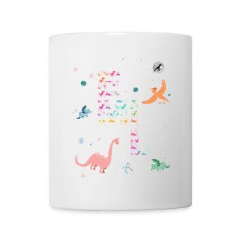 EMIL - Beautiful boy name with dinosaur - Mug - white - Front