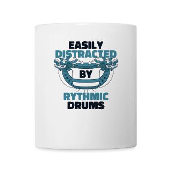 Easily Distracted By Rythmic Drums Paddler Team - Mug - white - Front