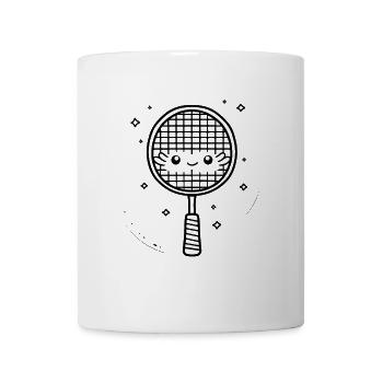 Raquette de badminton Bande dessinée - Mug blanc - blanc - Devant