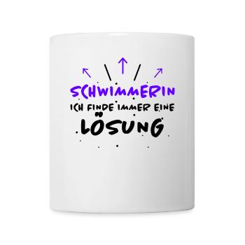 Schwimmerin Spruch Schwimmen Schwimmerin Geschenk - Tasse - Weiß - Vorne