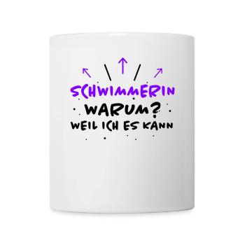 Schwimmerin Spruch Schwimmen Schwimmerin Geschenk - Tasse - Weiß - Vorne