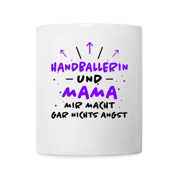 Handballerin Spruch Lustiges Handballerin Geschenk - Tasse - Weiß - Vorne