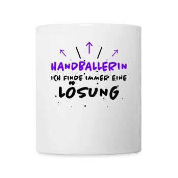 Handballerin Spruch Lustiges Handballerin Geschenk - Tasse - Weiß - Vorne