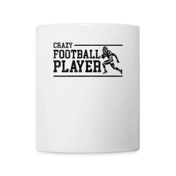 Crazy Football Player - Tasse - Weiß - Vorne