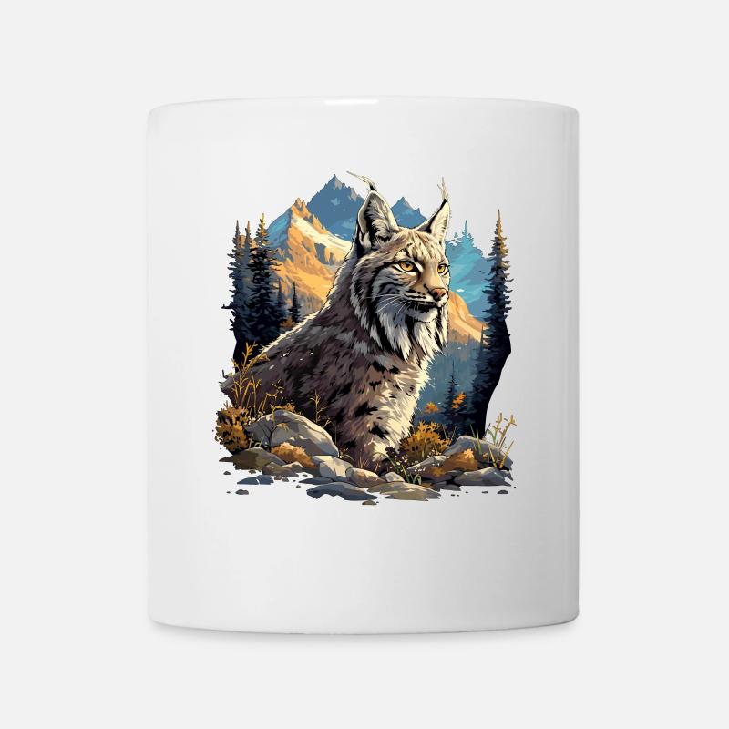 Lynx Luchse Luchs - Mug blanc - blanc