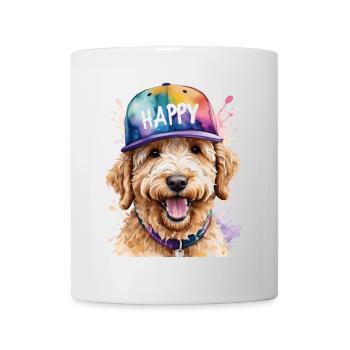 Goldendoodle Snapback Cap Chien Animal Design Print - Mug blanc - blanc - Devant