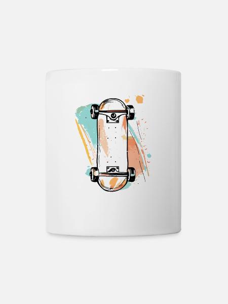 Skateboarding Streetart - Tasse - Weiß